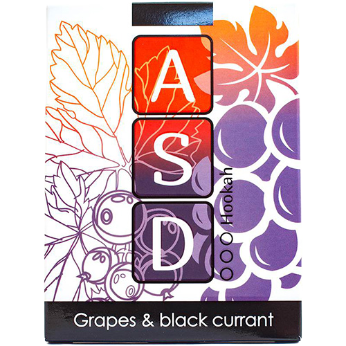 Смесь кальянная без табака ASD Grapes Black Currant 0 мг