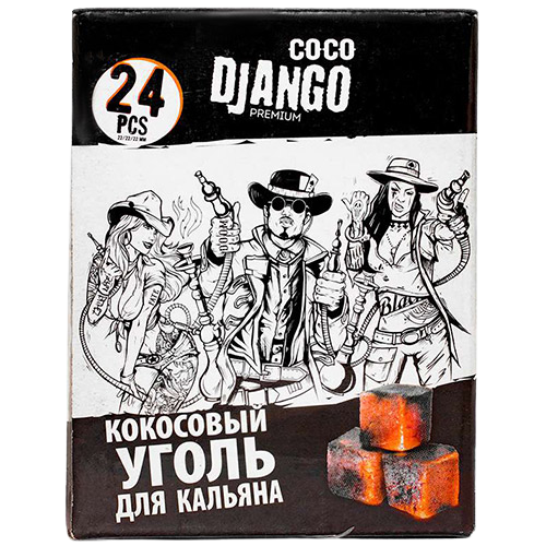 Кокосовый уголь для кальянов Coco Django​