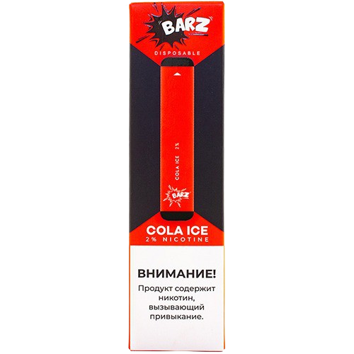 Вейп Barz Disposable Cola Ice 20 мг 280 mAh Одноразовый
