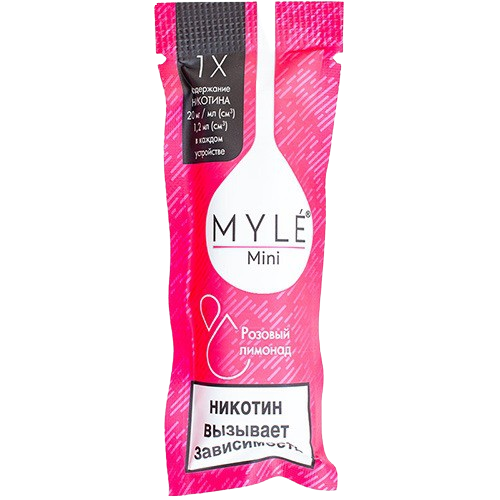 Вейп Myle Vapor MYLE Mini Disposable Pink Lemonade 20 мг 280 mAh Одноразовый