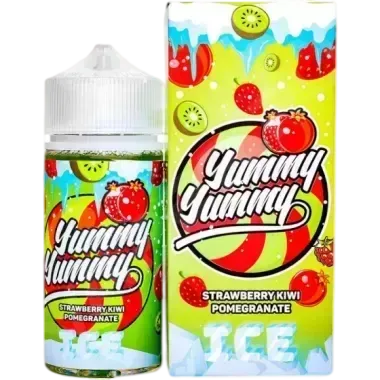 Жидкость Yummy-yummy Strawberry Kiwi Pomegranate Ice оптом